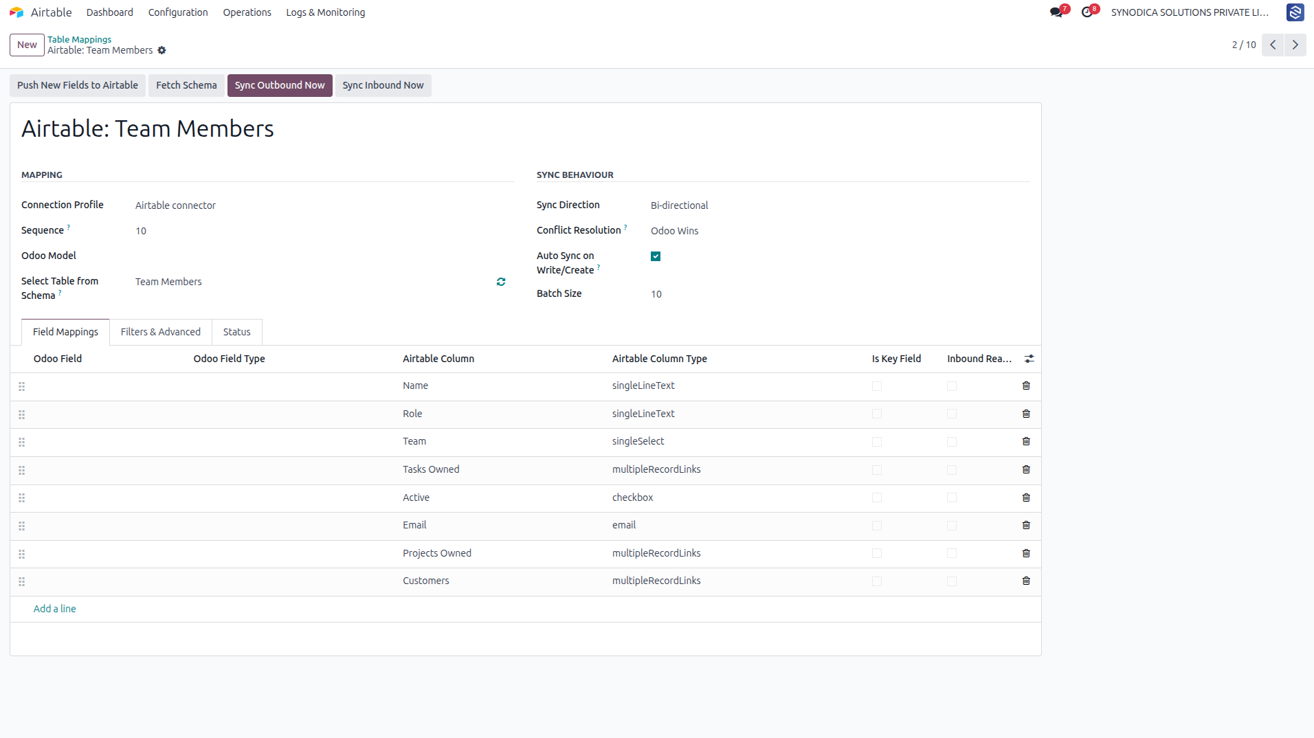 Model Mapping Form View