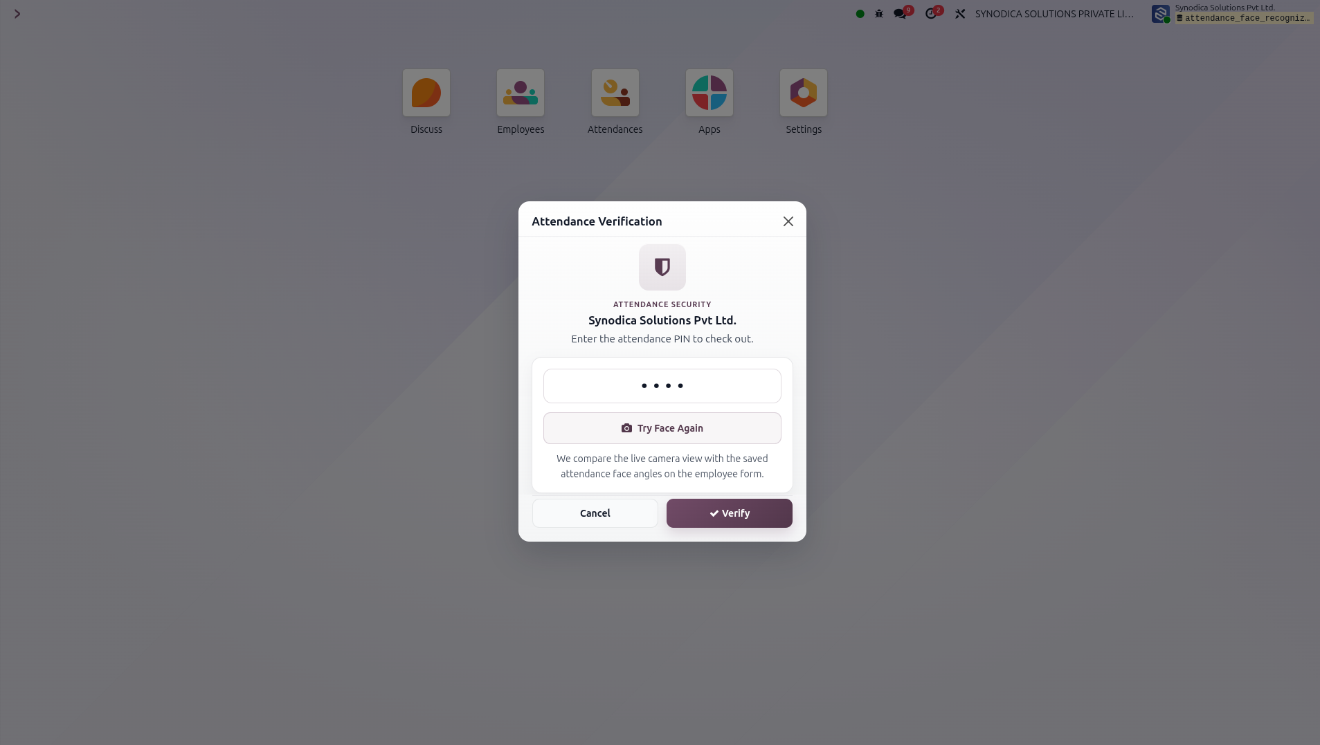 Switch to PIN Verification