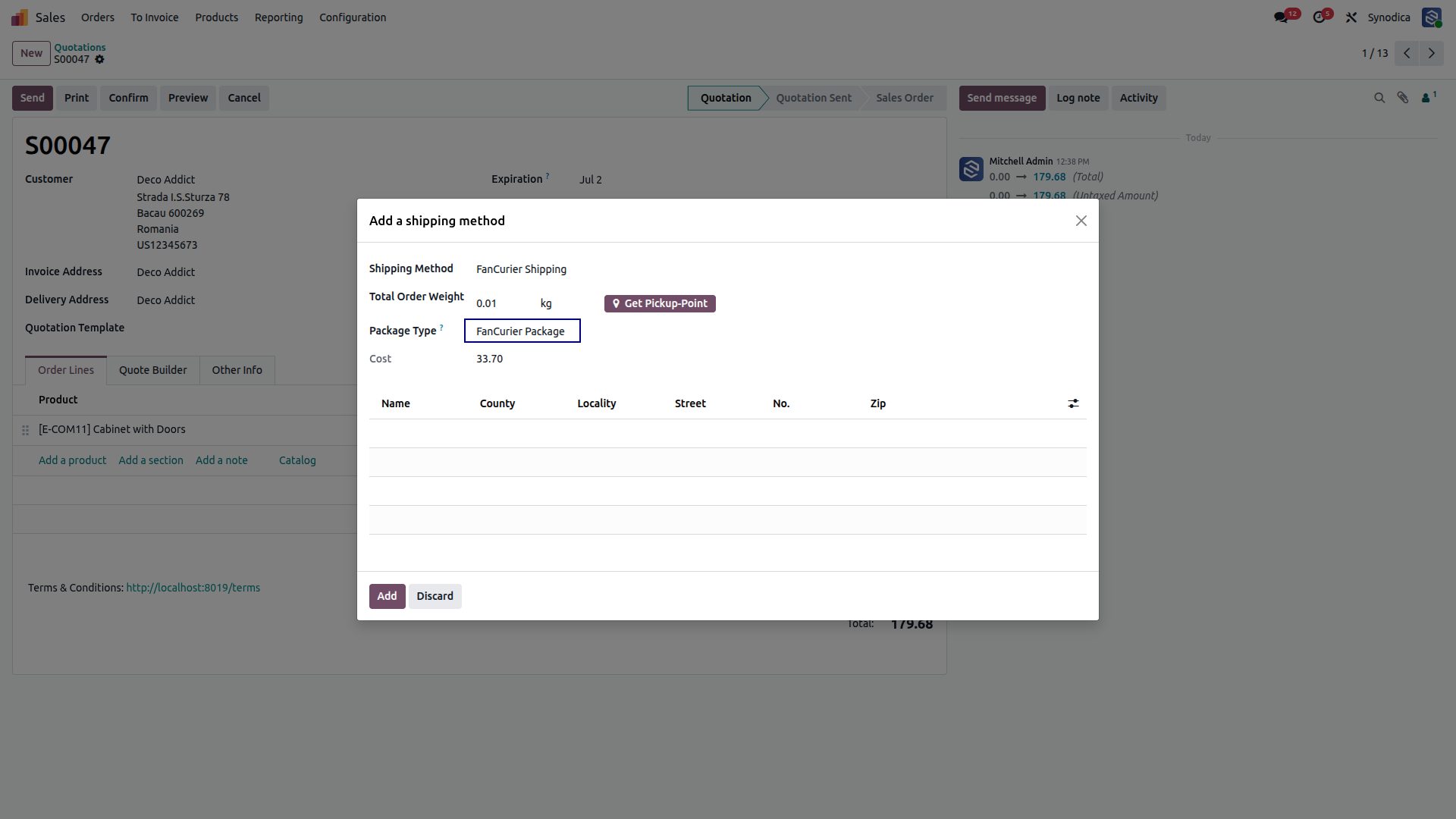 FanCurier  Shipping Carriers and Services In Odoo Orders