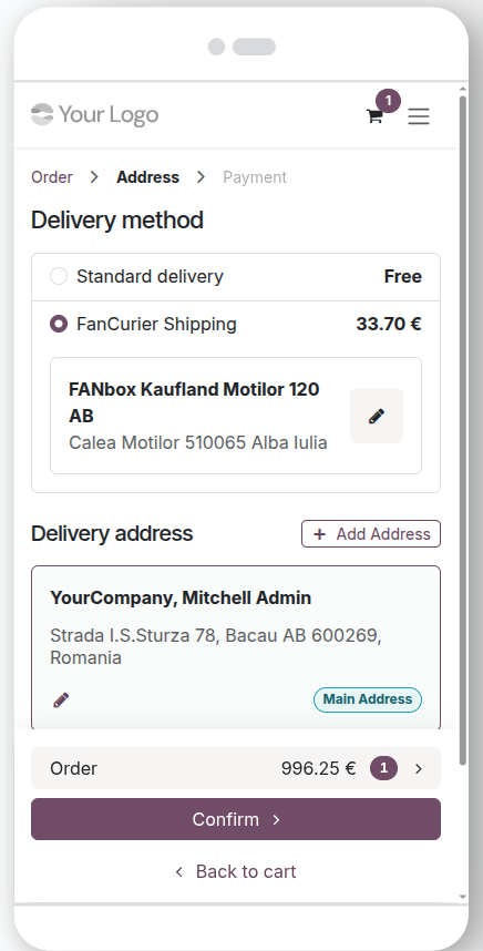 Shipping in E-commerce (Mobile View)