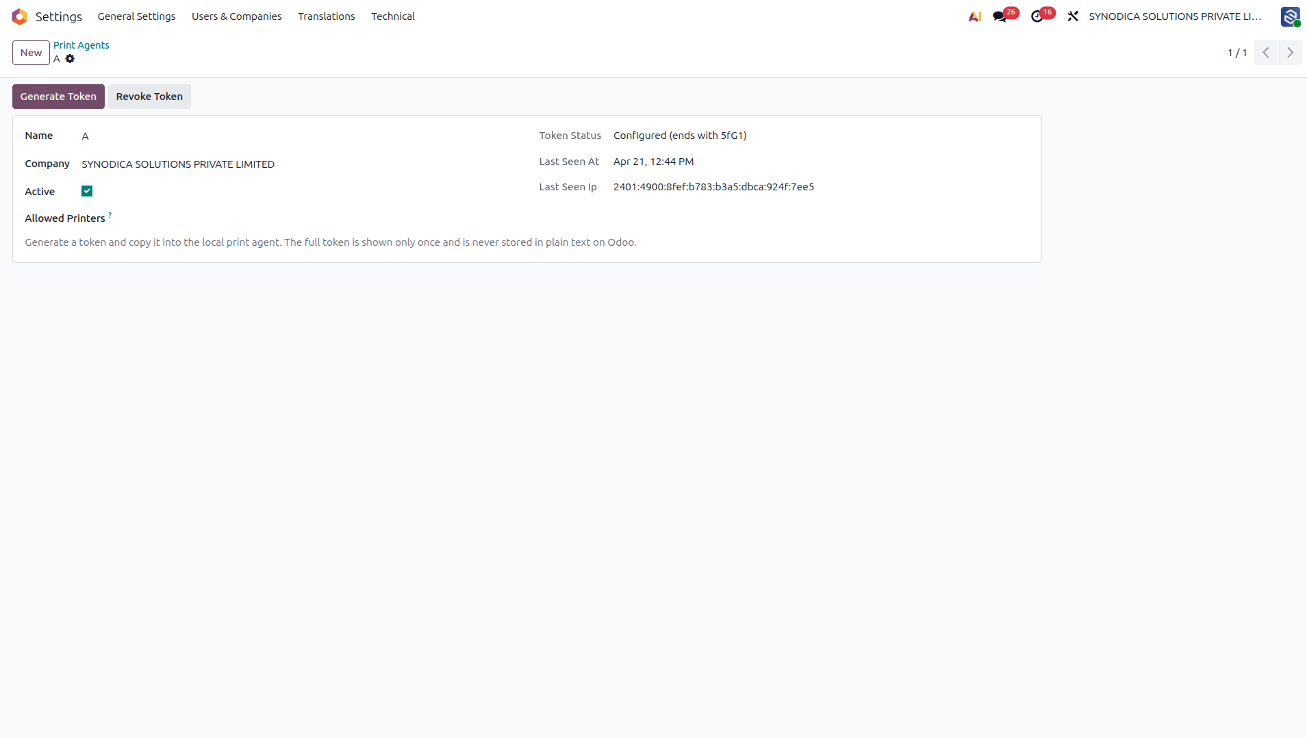 Generate Secure Token