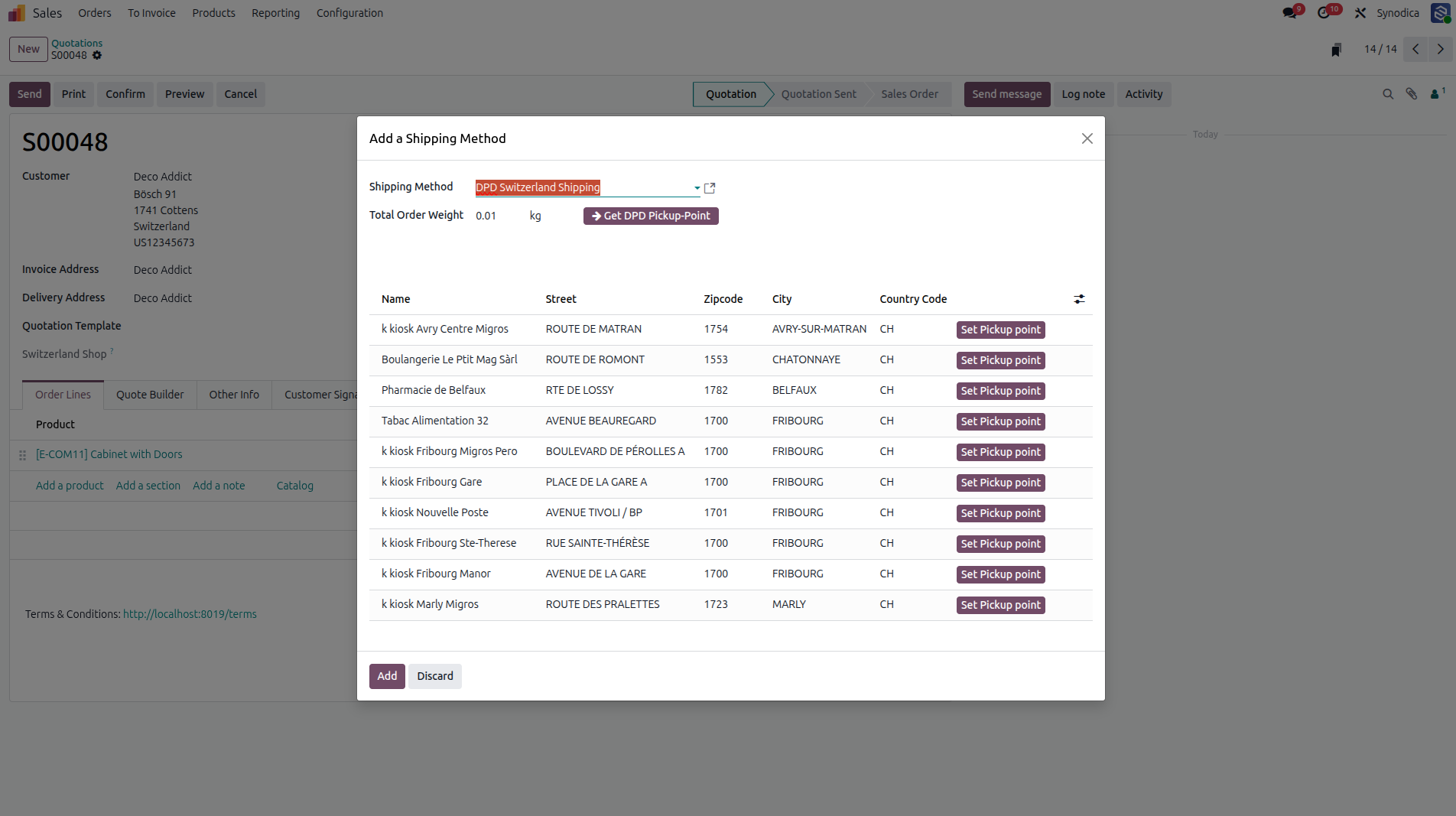 Seamlessly Integrate DPD Switzerland Shipping Into Odoo Orders