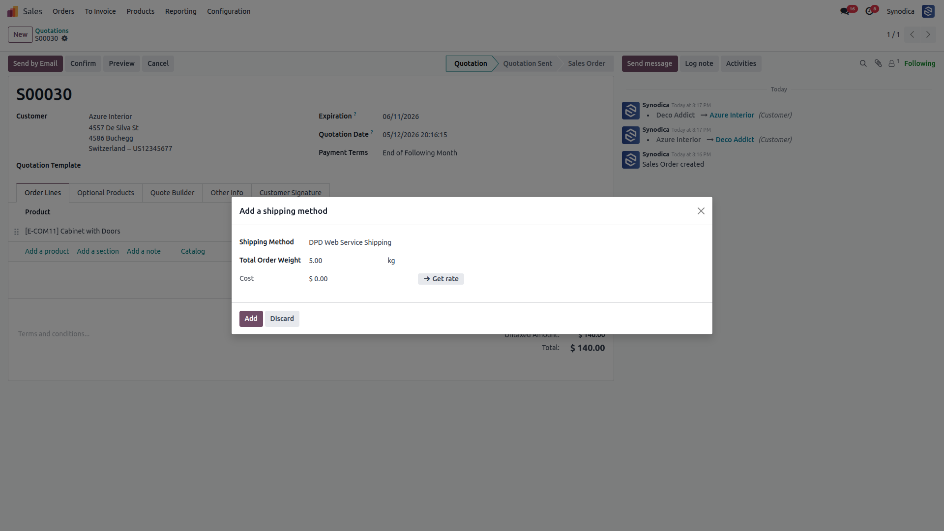 Seamlessly Integrate DPD Shipping Services into Odoo Orders