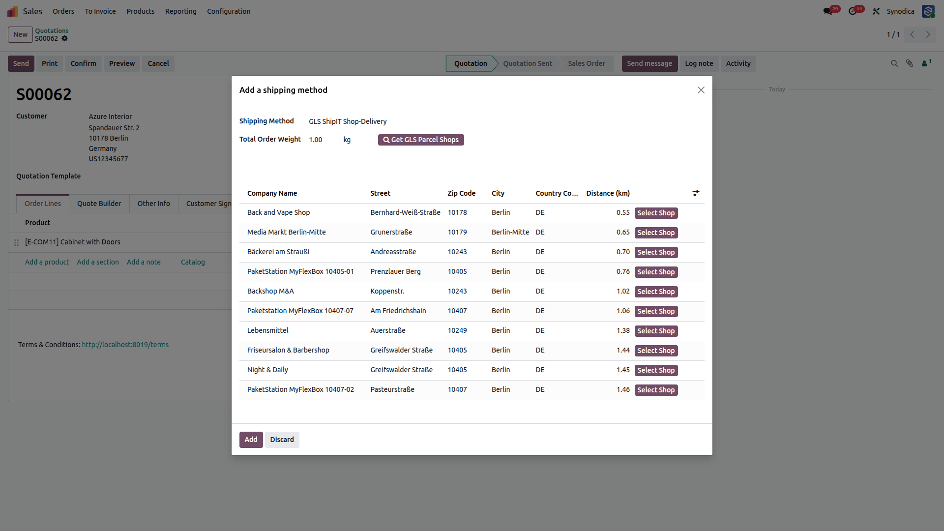 Seamlessly Integrate GLS Shop-Delivery Shipping Into Odoo Orders