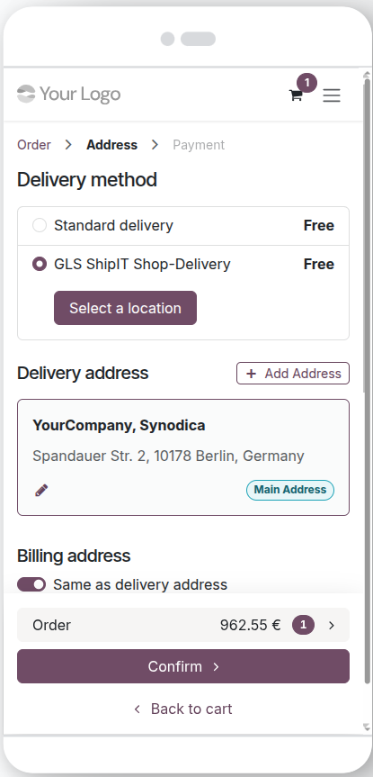 Shipping in E-commerce (Mobile View)