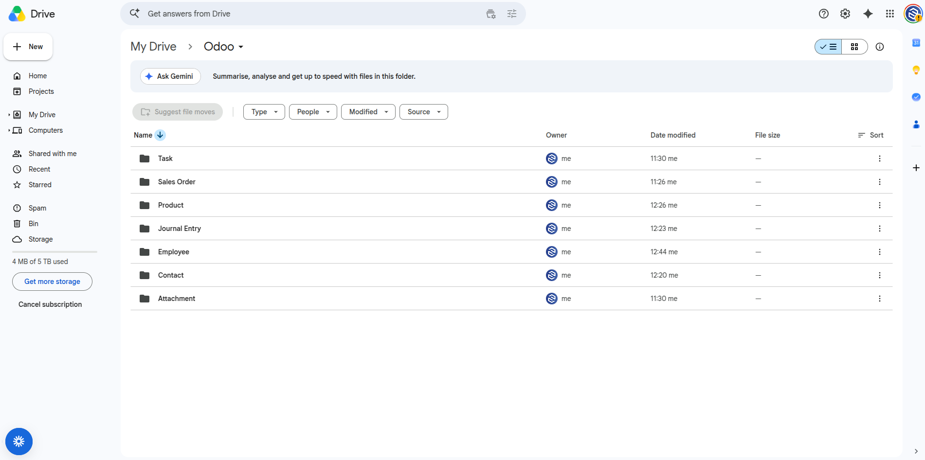 Google Drive Folders