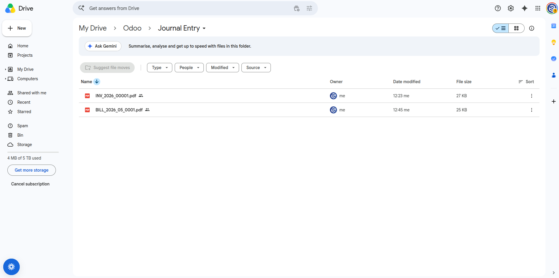 Uploaded Files Registry