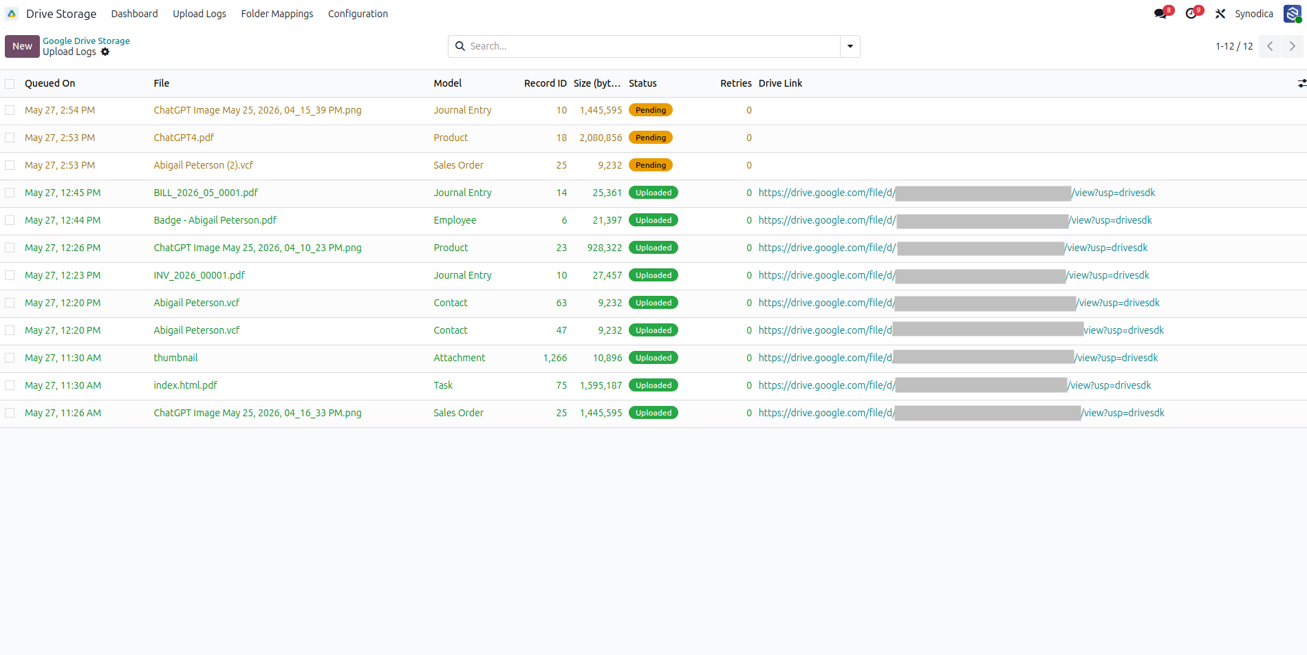 Sync Audit Logs