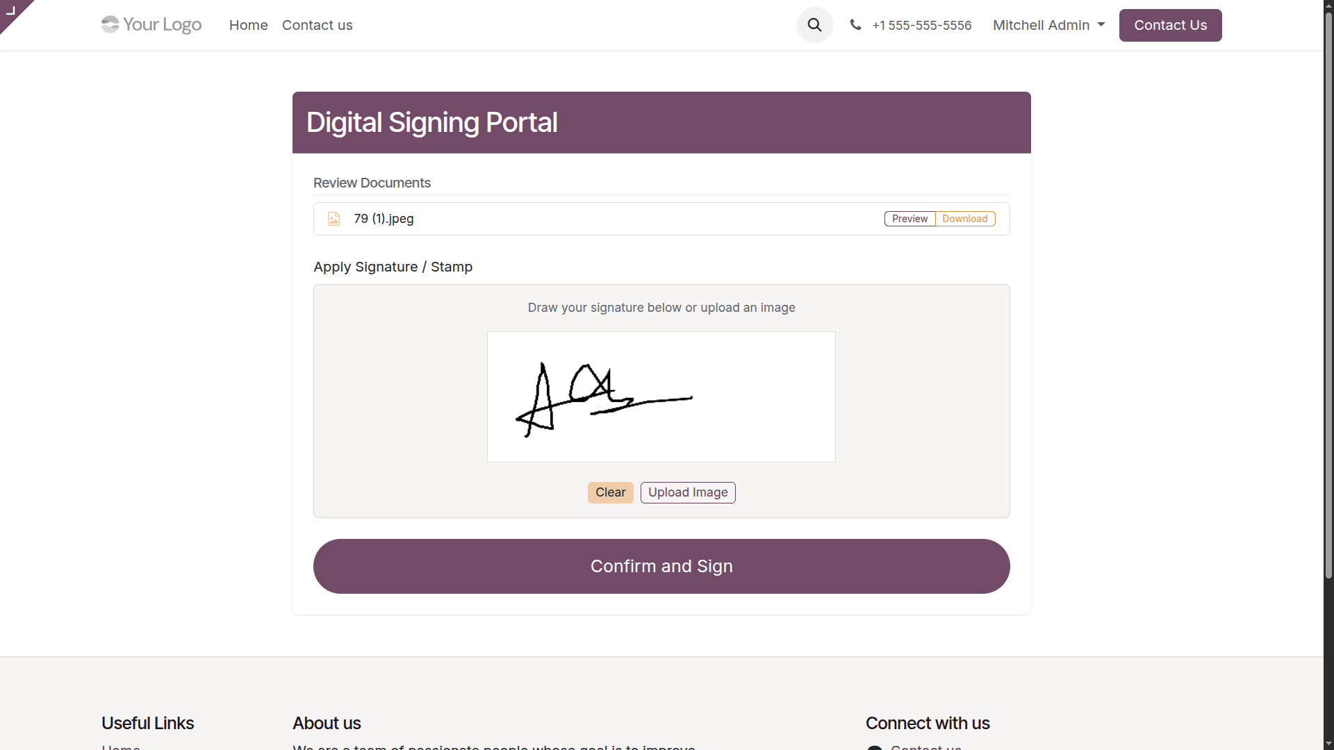 Digital Signing Portal