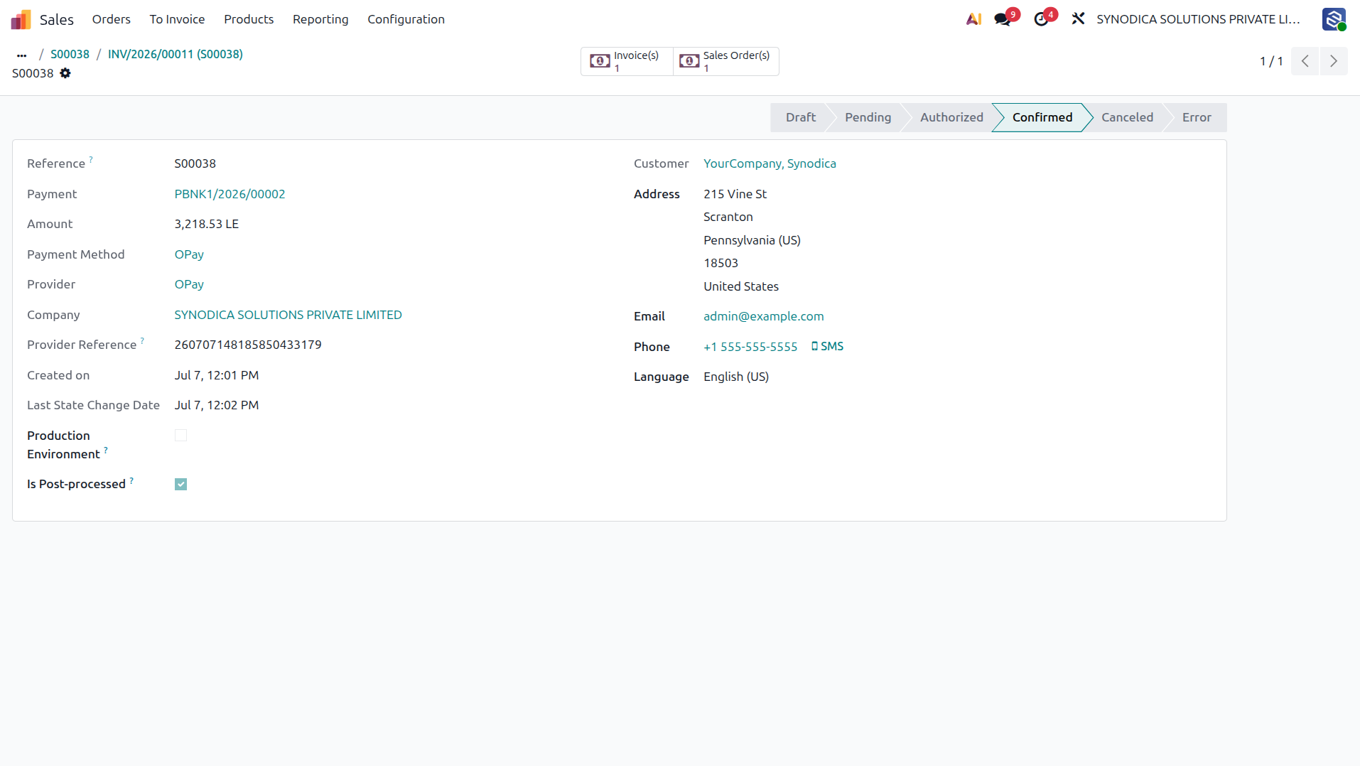 Backend Transaction Validation