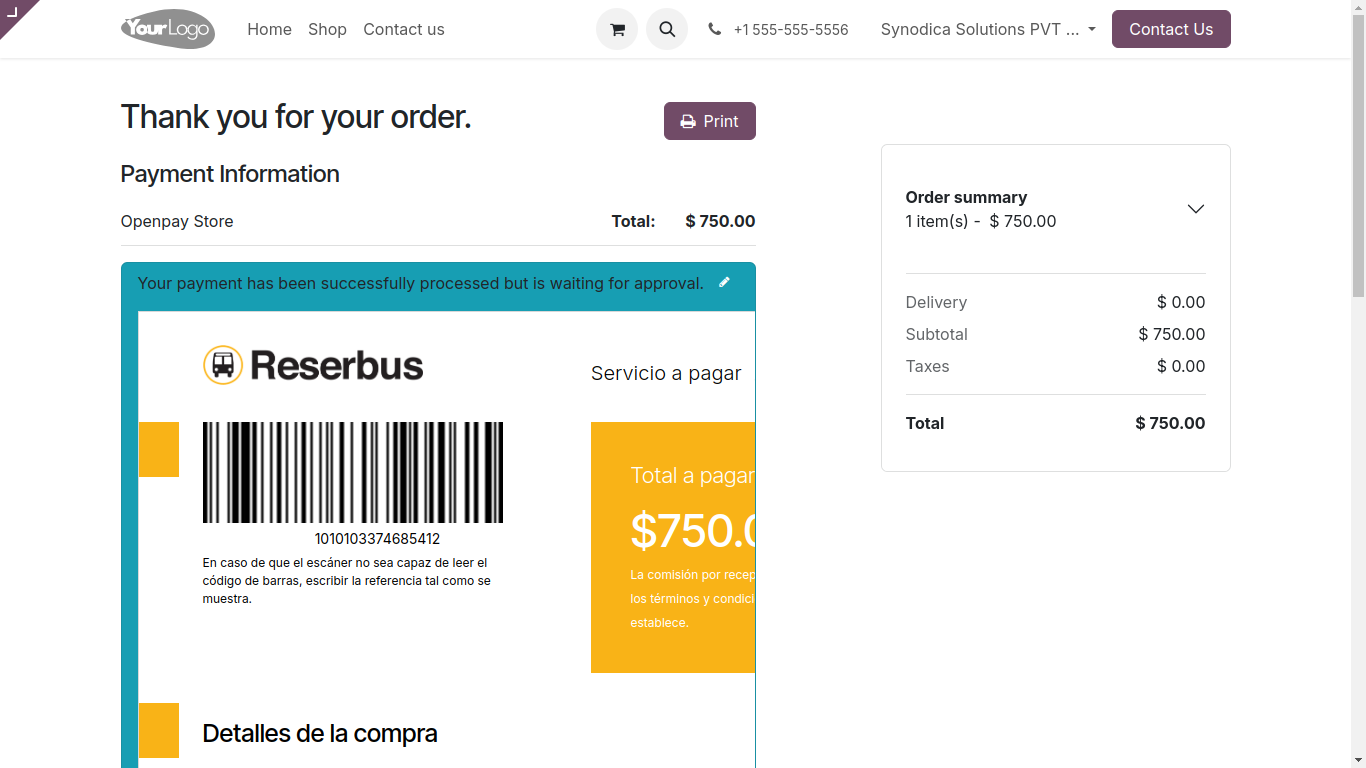 Cash Receipt Ticket