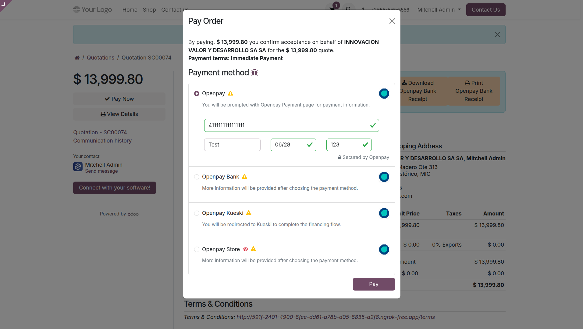 Portal Invoice Pay