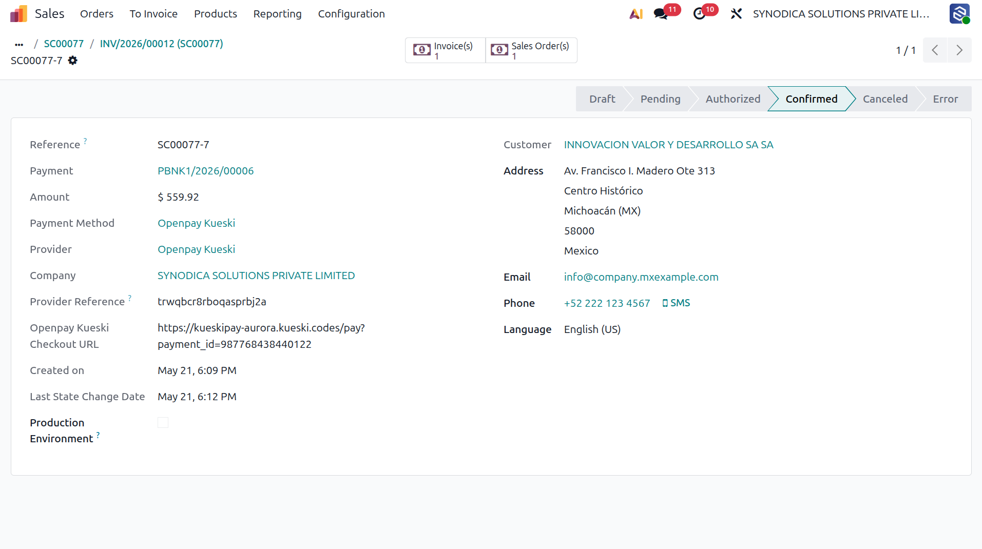 Backend Confirmed Transaction