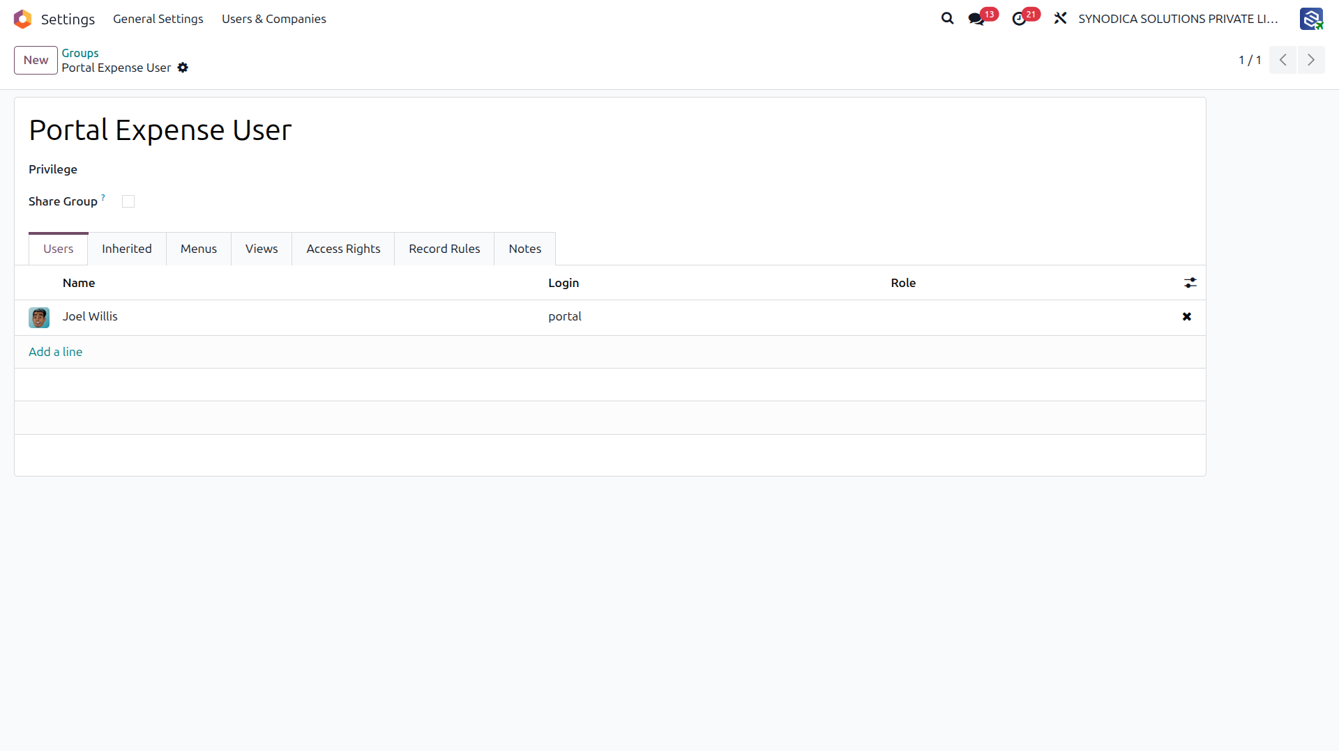 Portal Expense User Group