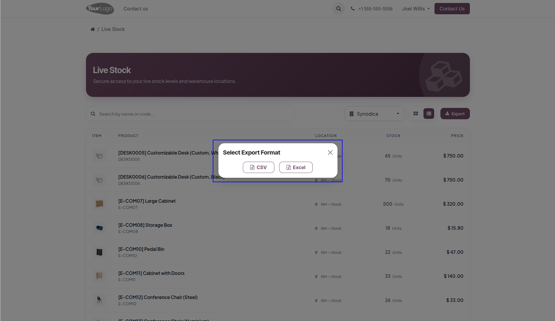 CSV Export