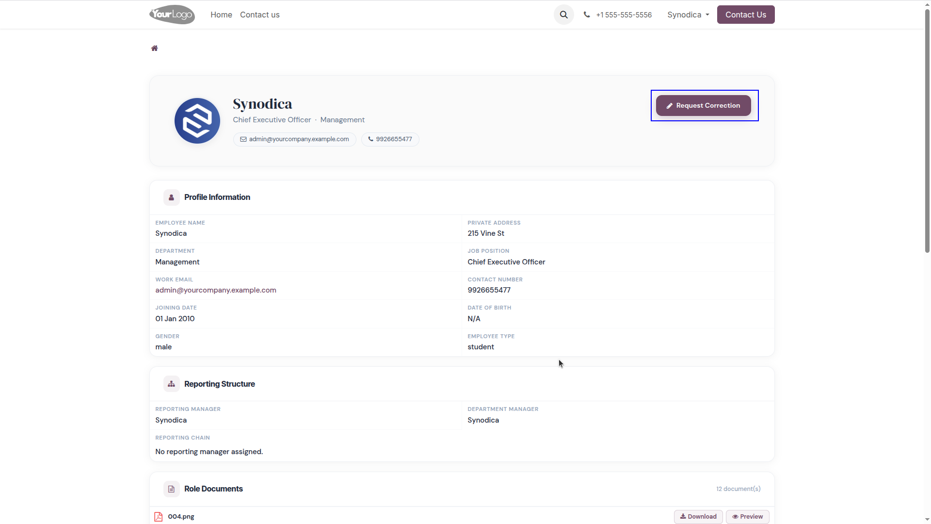 Profile Dashboard