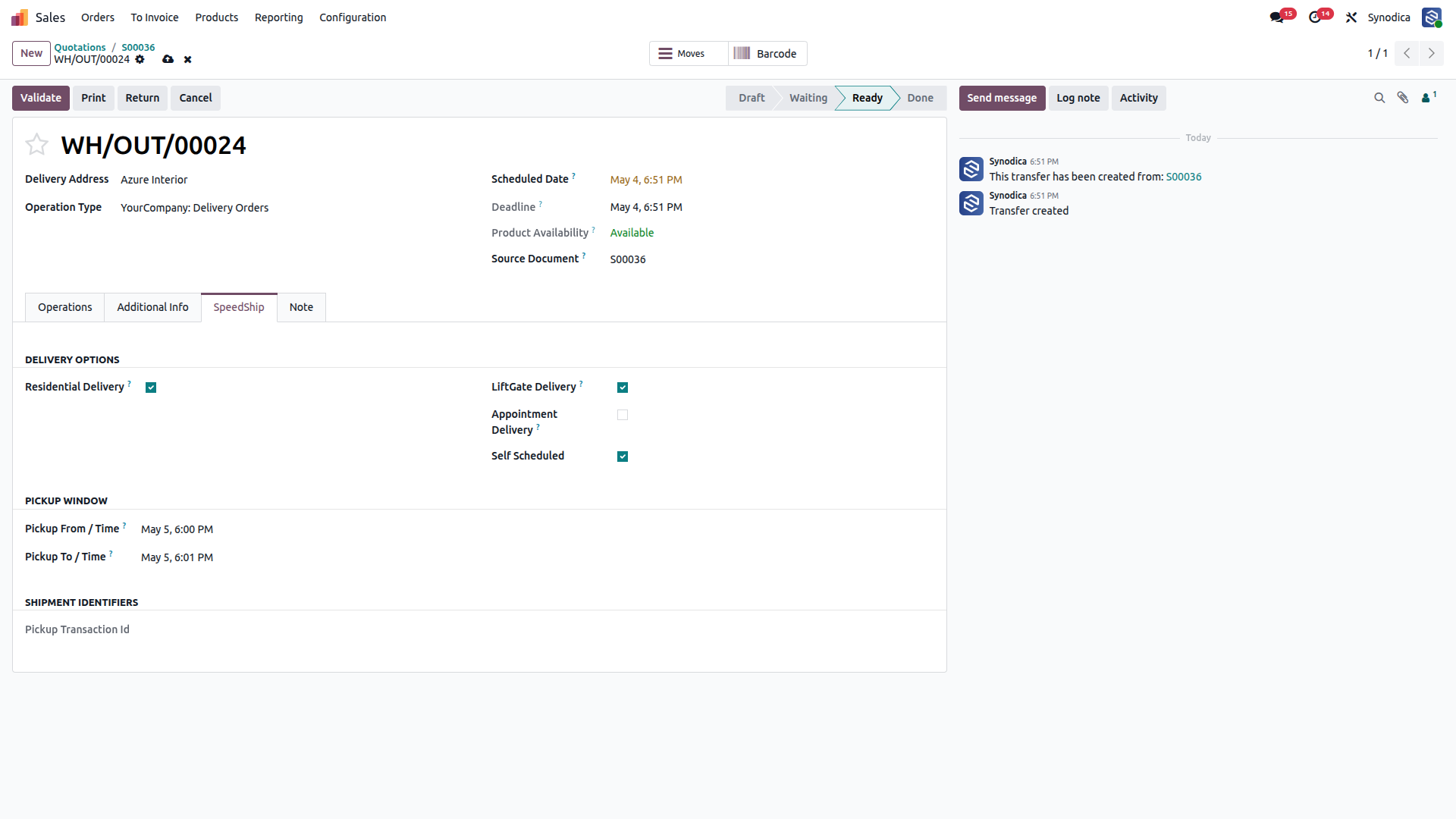 Configure Delivery and Pickup Date Option