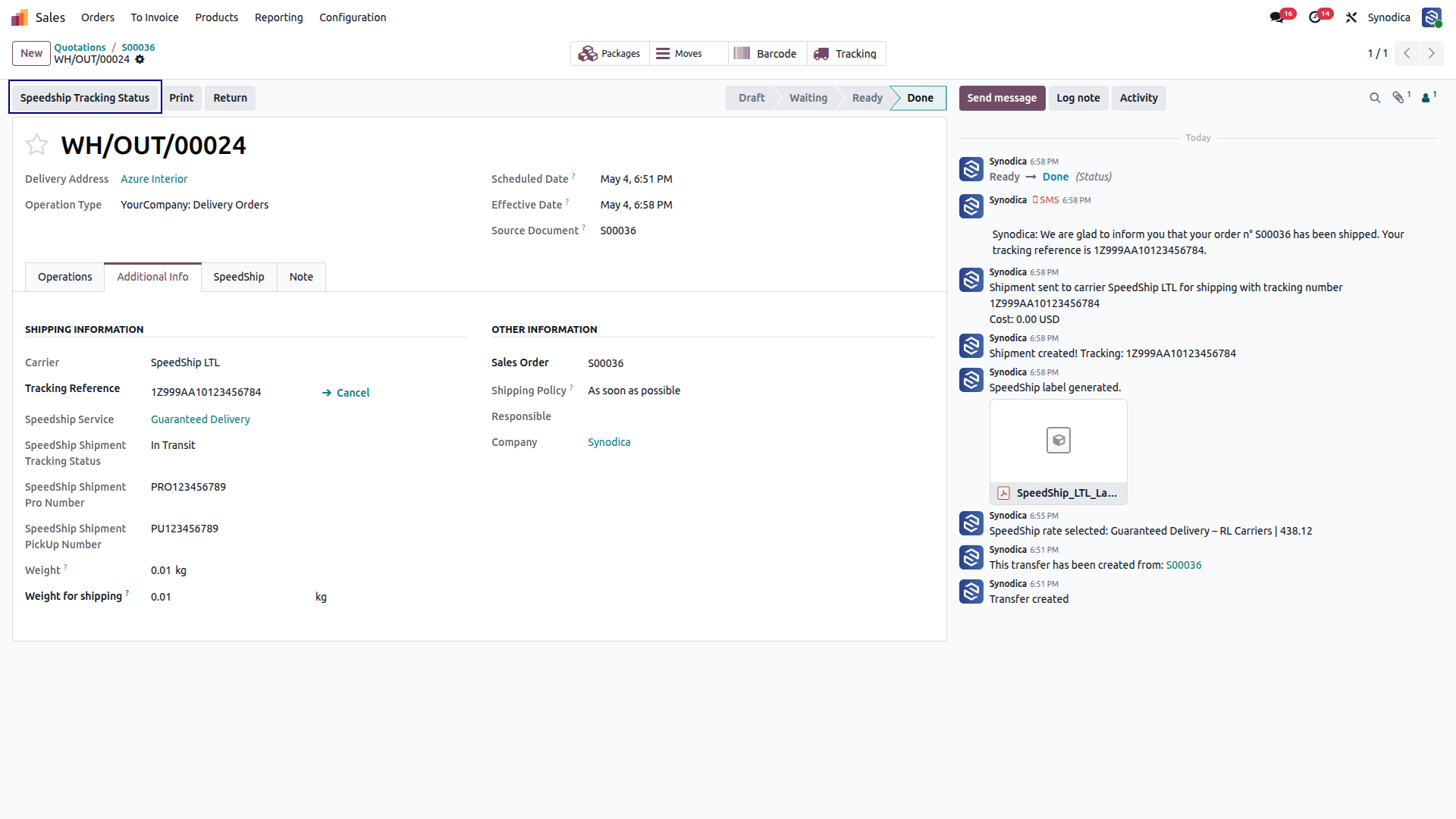 Fetch Real-Time Tracking Status
