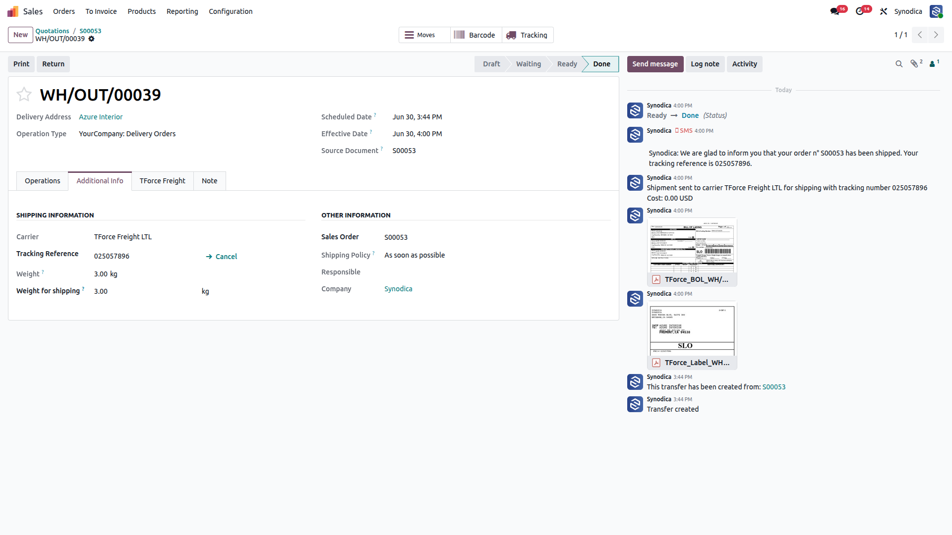 Validate Shipment and Create Label