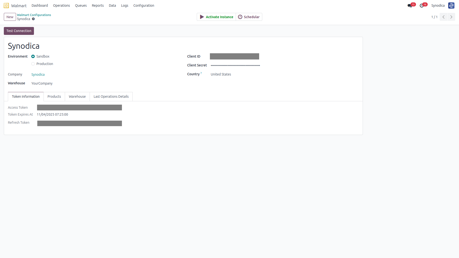 Instance Details