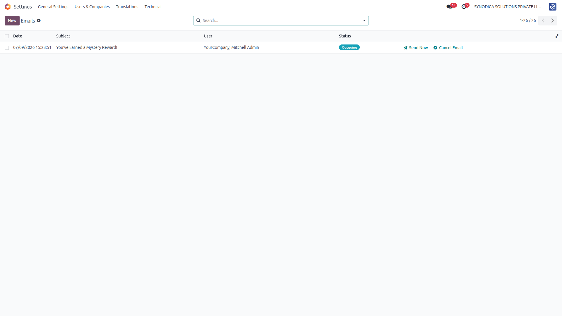 Automated Email