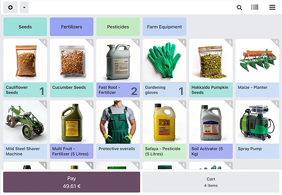 Sell in-store Dashbaord